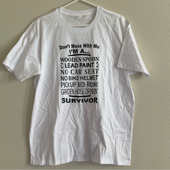 Black and white plus size funny graphic 100% cotton short sleeve t-shirt - Picture 3 of 5